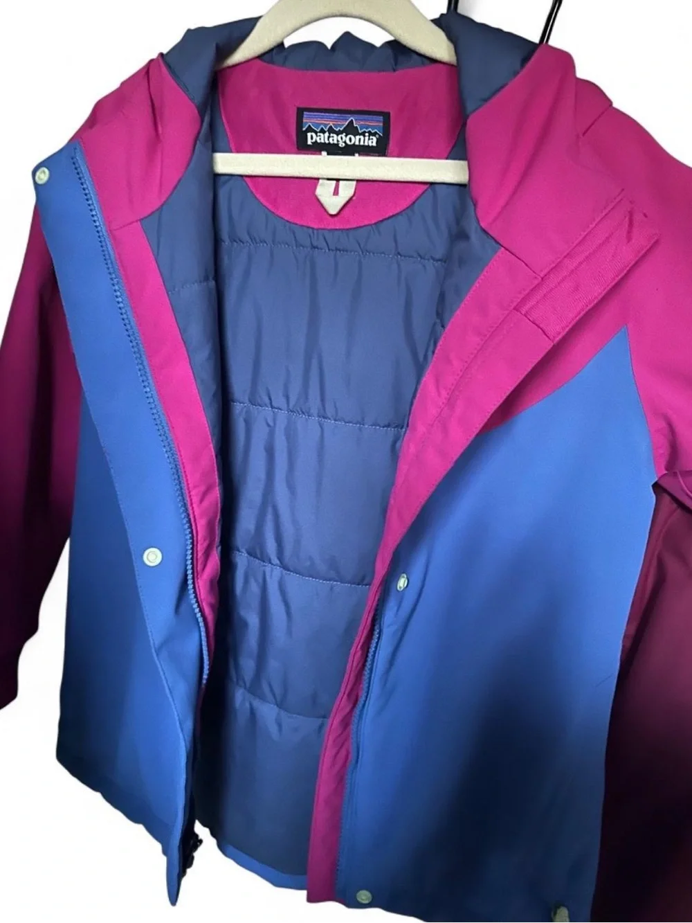 Patagonia Girls XS (5-6) Everyday Ready Jacket Insulated Float Blue Color Scheme